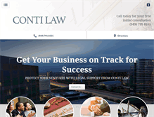 Tablet Screenshot of conti-law.com